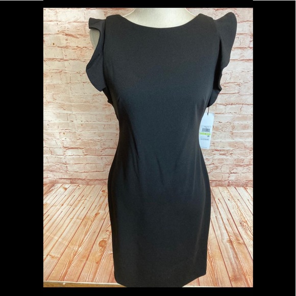 Calvin Klein Ruffle Sleeve Sheath Dress - Picture 4 of 5